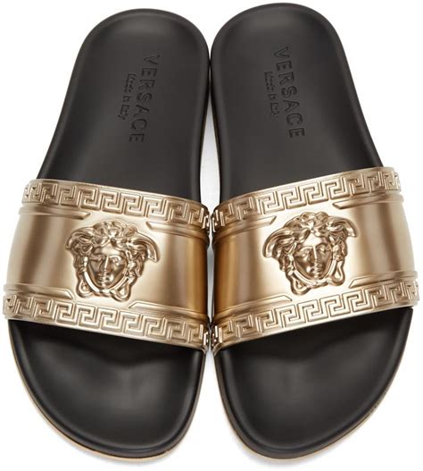 versace gold gloves|versace leather sandals.